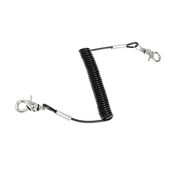 1.4m Retractable Fishing Lanyard Coil Tether Kayak Boat Outdoor Safety Rope