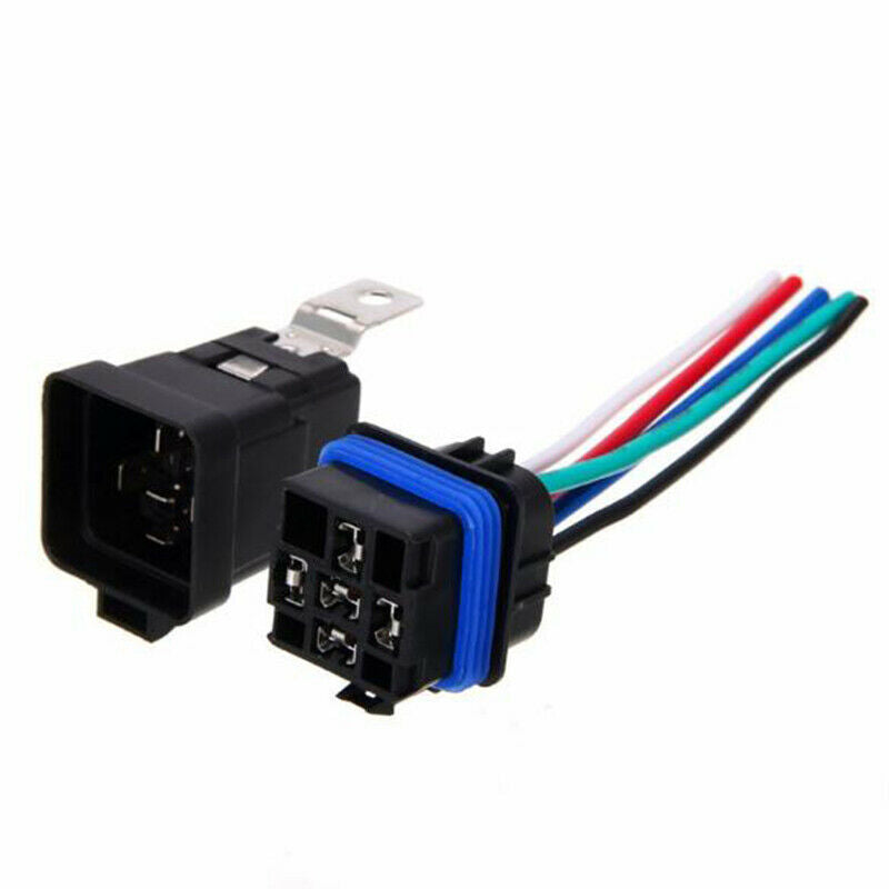 5Pin Automotive Car Relay Switch Harness Waterproof 30A/40A 12VDC 12AWG Wi Kw
