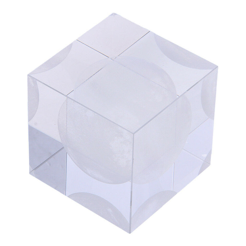 Moon Crystal Cube Paperweight Fengshui Crystal Cube Home Decoration Props