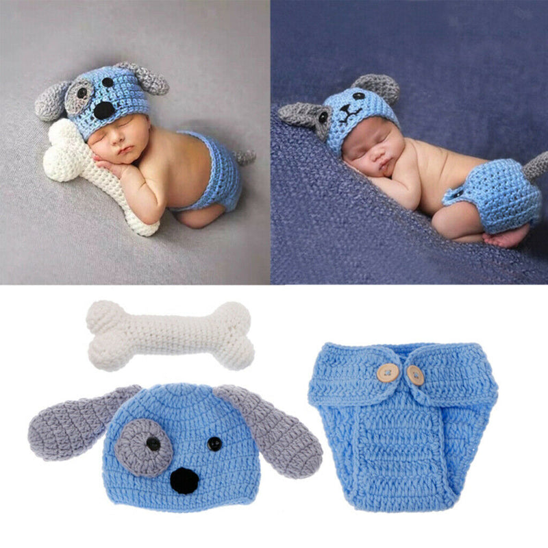Newborn Baby Photo Costume Photography Prop Handmade Clothing Set Photo Shoot