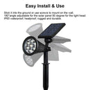 7 LED Solar Lawn Lamp Waterproof Light Control Inserting Floor Garden Light