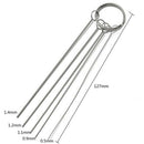 Metal Carburetor Carbon Dirt Remove Jet 5 Cleaning Needles & 5 Brushes Tools Kit