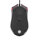 M-611 Wired Optical Mouse Built-in Gggravated Iron LED Gaming Mouse for PC