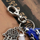 Natural Opal Stone Dreamcatcher Keyring Fashion Jewelry Feather Keychain