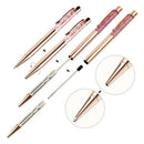 Quicksand Ballpoint Pen, Dynamic Liquid Flower Pen, Metal Ballpoint Pen, Bl M4F4