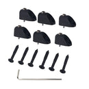 Pack of 6 Black Headless Electric Guitar Nuts Lock String DIY Luthier Supply
