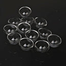 10 Clear Half Globe Glass Pendant Open Vial Bottle Charm DIY Ring Craft 25mm