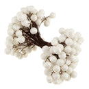 40-head Mini Artificial Fruit Berry Christmas Wedding Decoration White