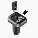 Hands-free Bluetooth 4.2 Car FM Transmitter 2 USB Charger Adapter MP3 Player