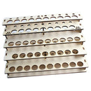 43 bottles Wooden Acrylic Color Ink Paint Bottle Storage Rack Holder Modular