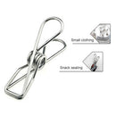 20pcs 5.6cm Stainless Steel Clips Clothes Pins Pegs Holders Clothes Clamps S Nw