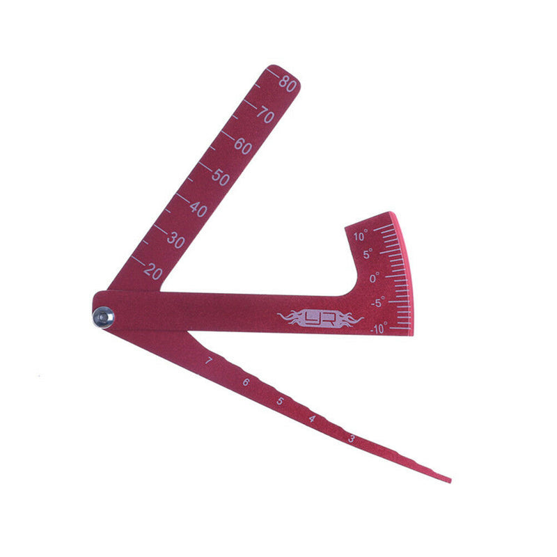 Adjustable Ruler Measure RC Car Height & Wheel Rim Camber for 1/10 1/8 RC Car Ew