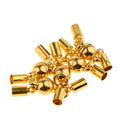 5 Pieces Magnetic Clasps with Two Bells for DIY Necklace Bracelet Connector