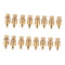 16 Pack Pure Copper Speaker  Stand Feet Cone Base Pads For Subwoofer