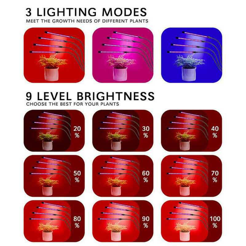 40W LED Grow Light 120LEDs Hydroponic Lamp Plants Flowers Indoor LED Growth