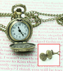Owl Pocket watch Flap Pocket Watch Chain Necklace