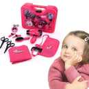 Children Hair Salon Kit Girls Pretend Play Hairdressing Simulation Toys Set F4J0