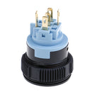 22mm red led emergency warning flash light push button self-locking switch OZ