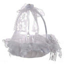 Wedding flower girl flower basket lace decorative ribbon flower bride flowe