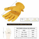 1 Pair Leather Gloves For Men, Work Gloves For Ladies, Assembly Gloves Safe
