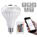 Bluetooth Control Music Audio Speaker LED RGB E27 Bulb Light Lamp Color Changing