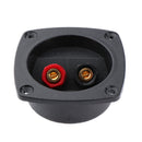 2x Stereo 2-Way Speaker Box Terminal Binding Post Round Spring Cup Connector