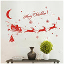 5X(Christmas Decorations PVC Wall Window Stickers Santa Claus Gift Reindee X1T5)