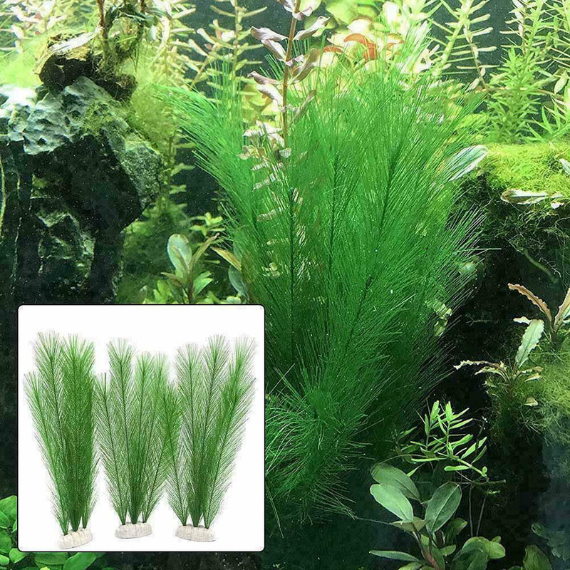 40cm Tall Aquariumcor Ornament Plastic Plant Green Fish Tank-Decor PIL. H1V B2M3