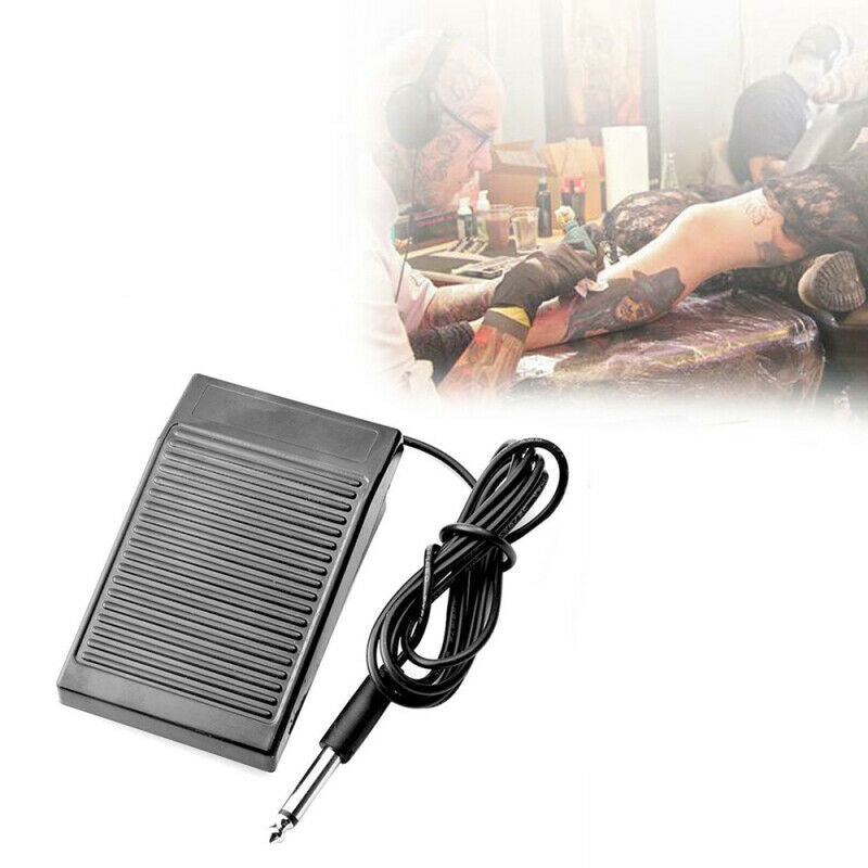 Black Non-Slip Tattoo Foot Pedal Gun Machine Power Supply Foot Switch Control