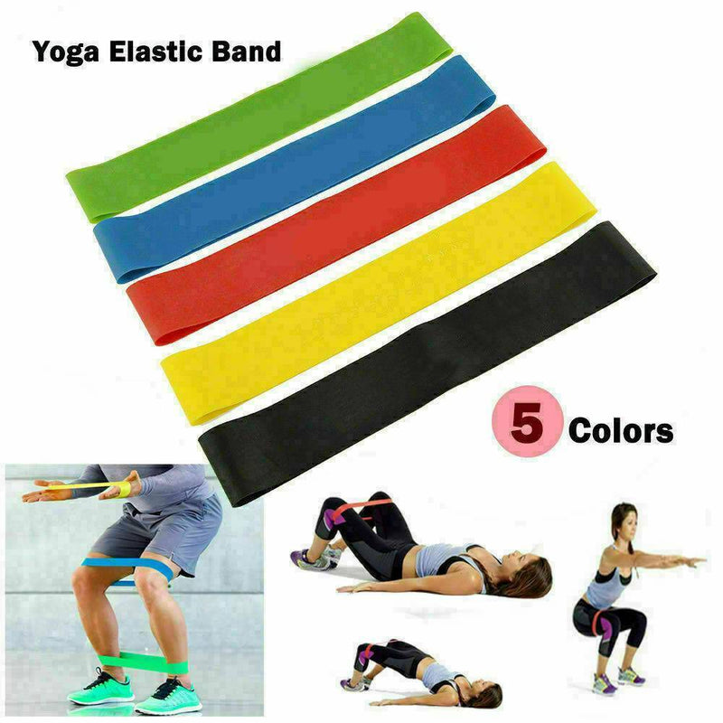 Heavy Duty Resistance Bands Loop Exercise Sport Fitness Tube Home Yoga Gym Latex