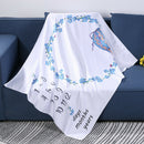 120x100cm Cartoon Baby Milestone Blanket Newborn Photography Backdrop Cloth A