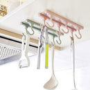 Storage Cupboard Kitchen Tools 6 Towels Hook Pantry Hanger Chest Organizer B2B9