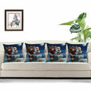 Sofa Bed Home Cafe Decor Pillowcase Square Linen Throw Pillow Cover Invisib H7M3