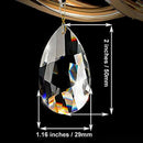 20Pcs Chandelier Crystals,Clear Teardrop Crystal Chandelier Pendants Parts  F6F8