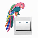 DIY Bird Diamond Painting Luminous Switch Stickers Bedroom Wall Decals A