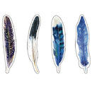 30Pcs/Pack Feather Design Paper Bookmark Book Marks Marker Label Kids Stationery