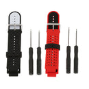 2xSilicone Watch Band Strap w/Tool for Garmin Forerunner 220 230 235 620 630