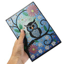 DIY Owl Special Shaped Diamond Painting 50 Page A5 Sketchbook Notebook Gift