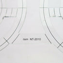 Template Thick DIY Patchwork Acrylic Measuring Tool Double Circle Sewing Ruler