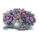 14CT 45x34cm Stamped Cross Stitch Kits With Pre-printed Pattern - Lavender