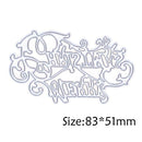 Letter Cutting Dies Stencils Scrapbook Embossing DIY Craft Album Card Gift