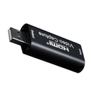 HDMI to USB Video Capture Card HD Grabber Game / Video Live Streaming Black