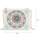 Shiny Mandala 5D Diamond Painting DIY Chain Bag PU Leather Purse Women Handbag