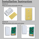 Cacazi Wireless Doorbell Dc Battery Operated Control Button 200M Remote Led