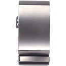 Men's Solid Buckle Automatic Ratchet Leather Belt Buckle With 2 bar stripes