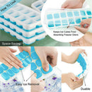 Silicone Ice Cube Tray Ices Jelly Maker Mold Trays with Lid for Whisky Cockt.kz