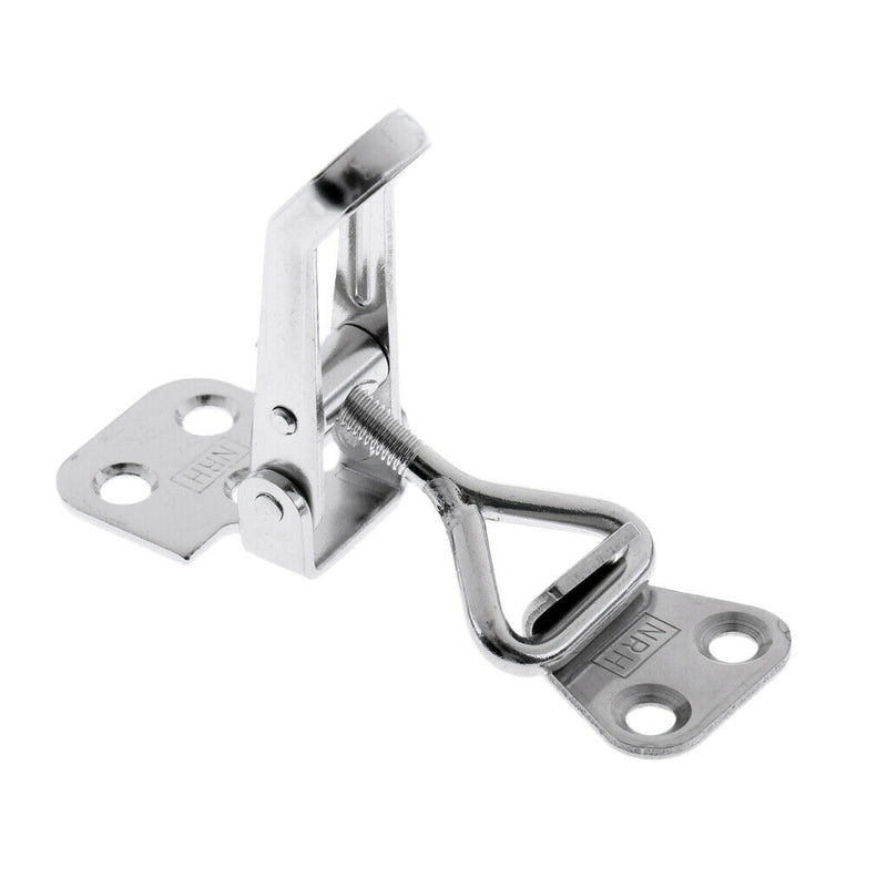 2pcs Stainless Steel Hasp Clasp Latches, Marine Boat Anti-Rattle Cabinet Door