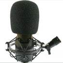 2 pcs Studio Microphone Mic Foam Protective Cover Black 75X60mm ME