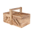 Wooden Cantilever Sewing Box Organizer, Needles, Thread, Scissors, Craft Storage
