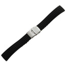 Watchband, bracelet, silicone, rubber, folding clasp, water-resistant, 18mm B6U4